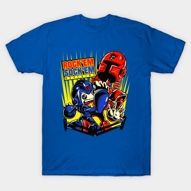 Rockem Sockem Reploids T-Shirt by Pinteezy